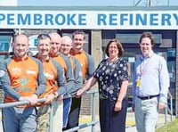 3 Peaks Challengers thank refinery for charity support