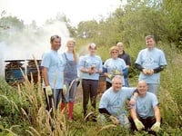 Woodland management -  team-building style!