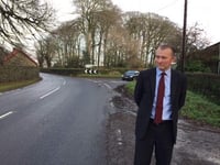 MP carries out survey into accident blackspot