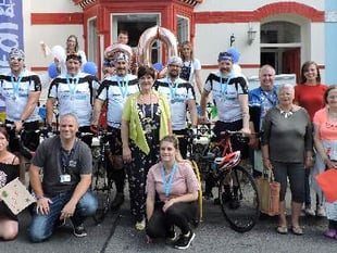 Long legs of the law complete cycling challenge for Hafal!