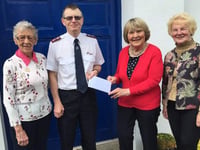 Tenby Soroptimists show support for Salvation Army