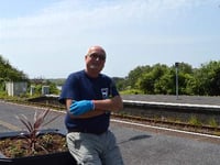 John gets on board with Tenby train station adoption scheme