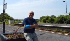 John gets on board with Tenby train station adoption scheme