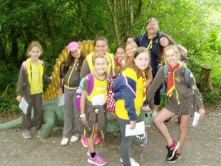 3rd Tenby Brownies celebrate end of term