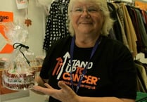 Christmas cake sale in Tenby for Cancer Research UK
