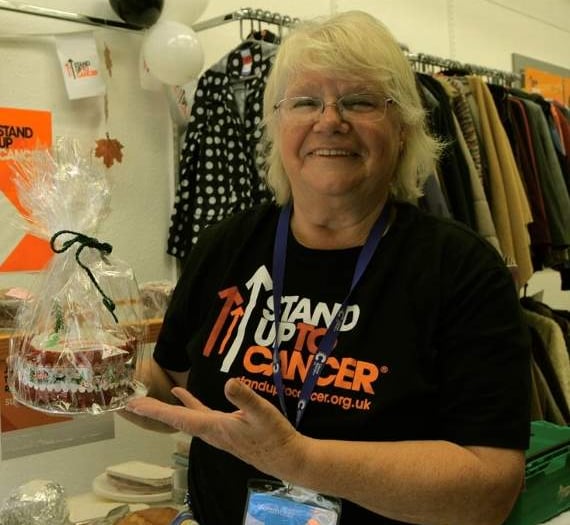 Christmas cake sale in Tenby for Cancer Research UK