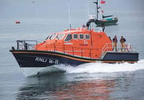 Angle RNLI crew spends 10 hours at sea in storm conditions
