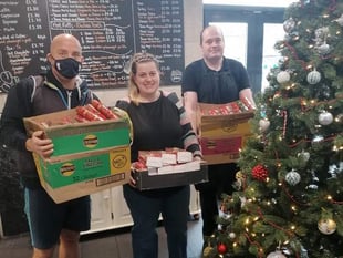 'Together Stronger' volunteers deliver goodie bags to New Hedges