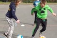 Premier League Stars and Fairtrade Football at Stepaside CP School