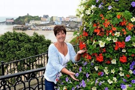 Tenby in Bloom chair Cllr Sue Lane