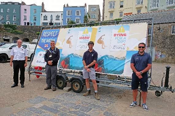 Dying for a dip? Authorities relay message 'don’t jump into the water at Tenby Harbour'