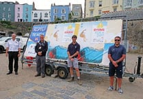 Dying for a dip? Authorities relay message 'don’t jump into the water at Tenby Harbour'