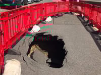 That sinking feeling for seaside village's road