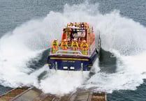 Lifeboat in medevac from Caldey Island