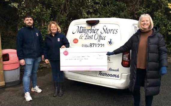 Cheque boost for Manorbier hall project