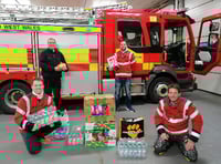 Festive thanks to frontline firefighters during the pandemic
