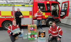 Festive thanks to frontline firefighters during the pandemic