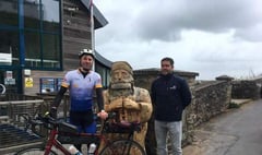 Fundraiser reaches Tenby on his quest to visit 168 lifeboat stations!