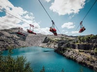 Volunteers brave the world’s fastest zip wire challenge for Save the Children