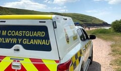 Coastguards conduct coastal path search for injured walker