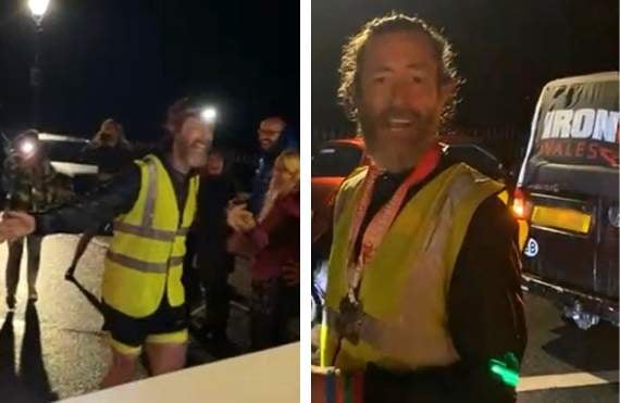 Lone Ironman hails ‘overwhelming and incredible’ support as he completes triathlon in Tenby