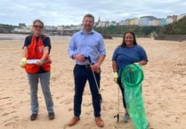 Tenby beach clean highlights threat of microplastics to marine environment