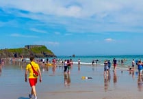 Tenby lifeboats tasked to paddleboarders in difficulty
