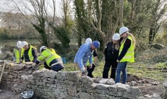 Training future stone masons to restore Pembroke town walls