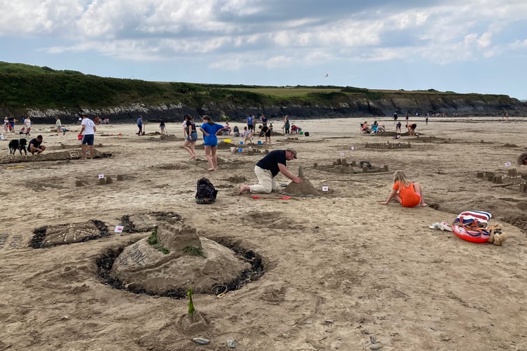 Jubilee Sandcastle Competition at Angle