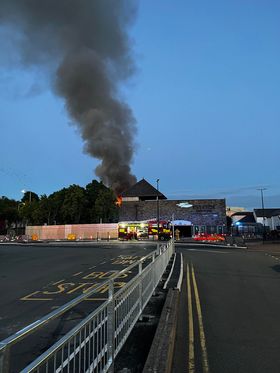 Fire crews deal with blaze at multi-storey