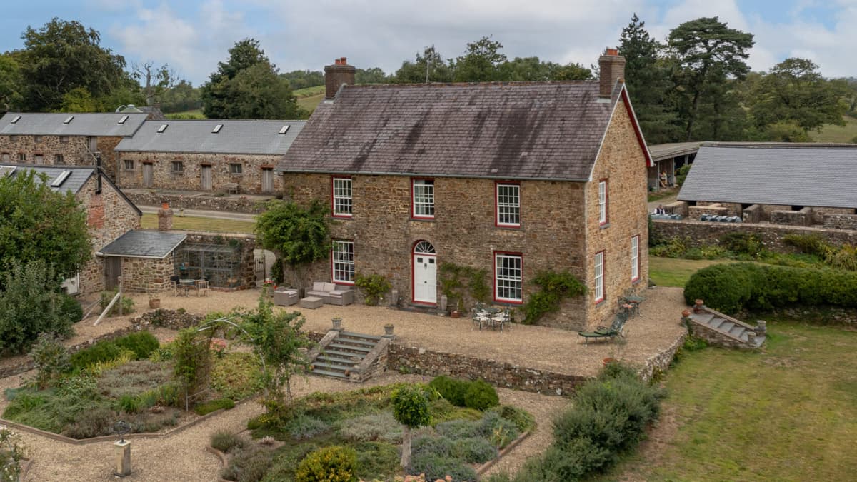Pembrokeshire farmhouse comes with a library, a gym, and 170 acres of