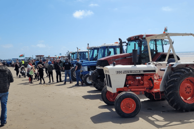 South West Wales Vintage Tractor and Engine Club tractor run at Pendine