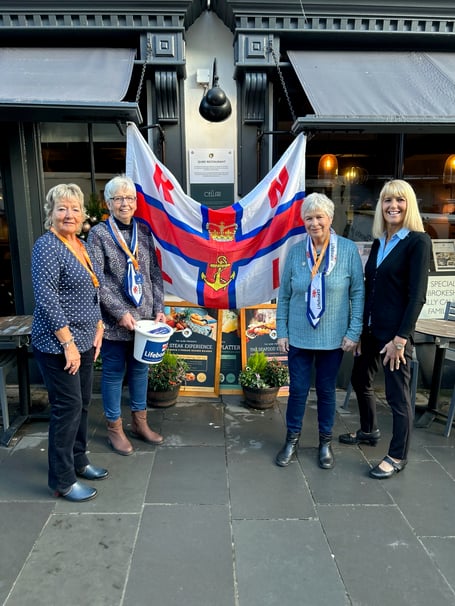A Tenby RNLI Fundraising Committee Coffee Morning was held at the Qube in the town's Tudor Square.