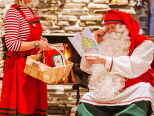 Santa Claus delivers first ever Christmas message to the world