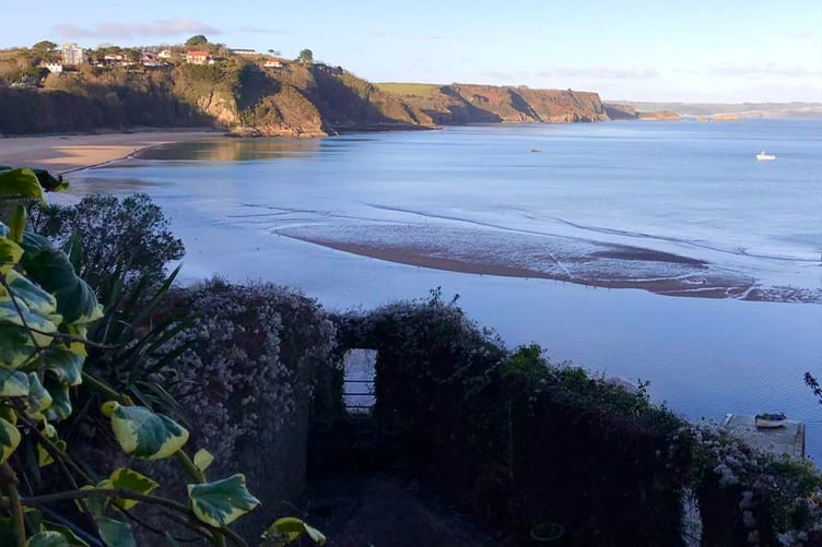 Window onto the beach at Tenby