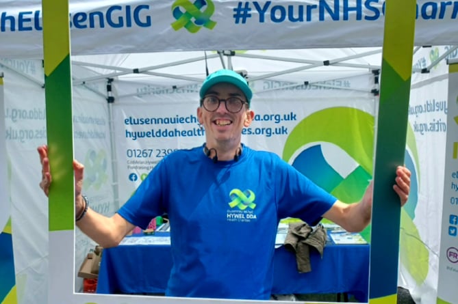 2022 participant James Day who raised funds for the Adult Clinical Decision Unit at Withybush Hospital, where he works.