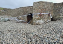 Oil pollution at Broad Haven