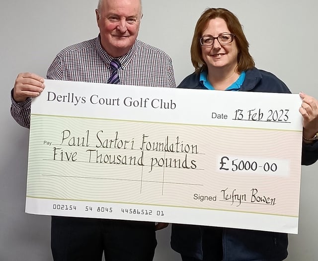 Golf Club raises vital funds for Pembrokeshire charity