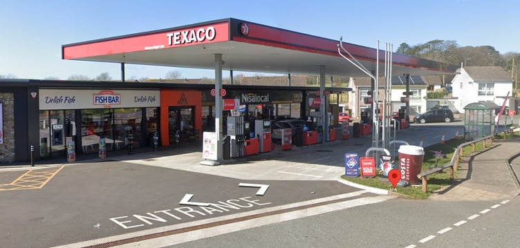 The Ascona service station at The Green, Pembroke.