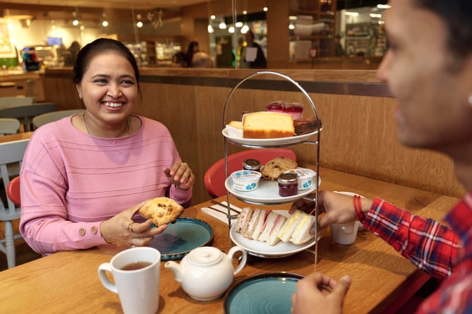 Morrisons has cut the price of its popular afternoon tea for two to just Â£10 in its cafÃ©s ahead of Motherâs Day.Customers will receive a selection of sandwiches, cakes, fruit scones â complete with jam and clotted cream, and a pot of Yorkshire Tea for mums to enjoy as a tasty treat at an affordable price.For those that want to dine from the comfort of their own home, the afternoon tea can also be ordered for collection from the store at a date and time that is convenient for them.For younger customers looking to treat mum with their pocket money, there are alternative options available including:Â·         toasted fruit tea cakes for Â£1.29Â·         crumpets for just Â£0.99Â·         hot drinks from Â£1.29.