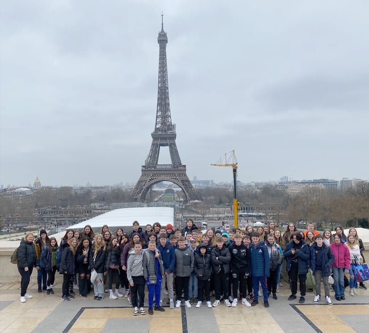 Greenhill school pupils visiting Paris