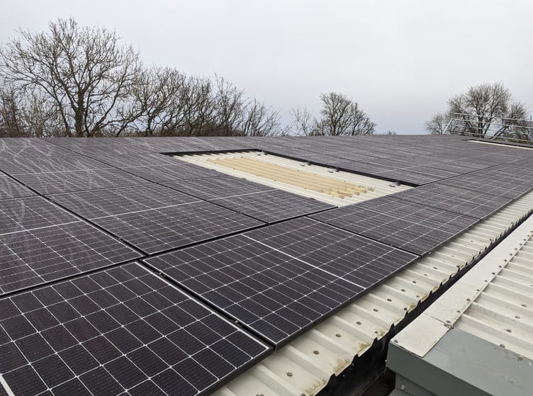 Solar Panels on Narberth family business Woven Labels UK