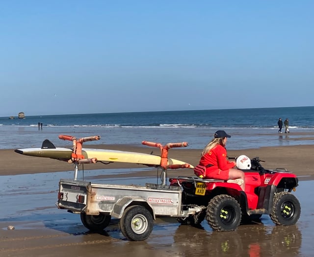 RNLI lifeguards back on patrol in Tenby for Easter