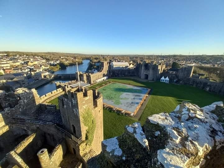 View over Pembroke Castle