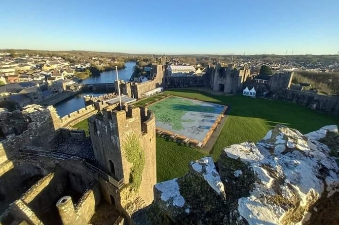 View over Pembroke Castle