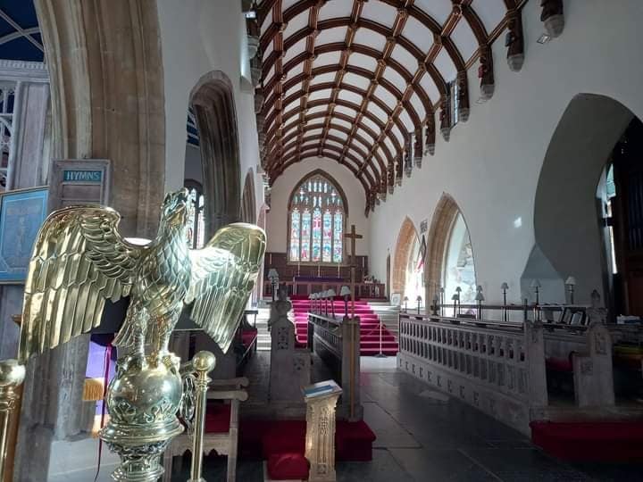 Inside St Mary’s Church, Tenby