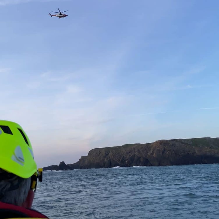 Coastguard rescue helicopter