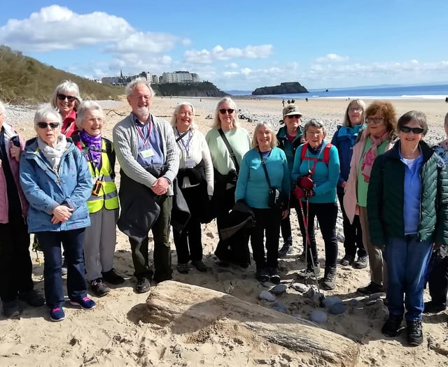 Blue sky and wall-to-wall sun for Steps2Health walkers