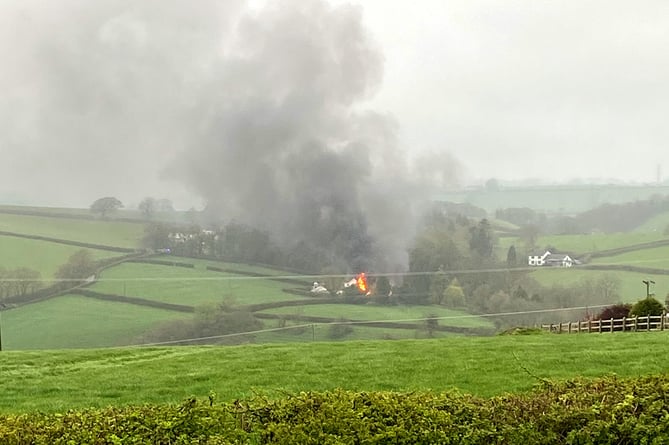 Fire at Nant y Bwla, Carmarthen