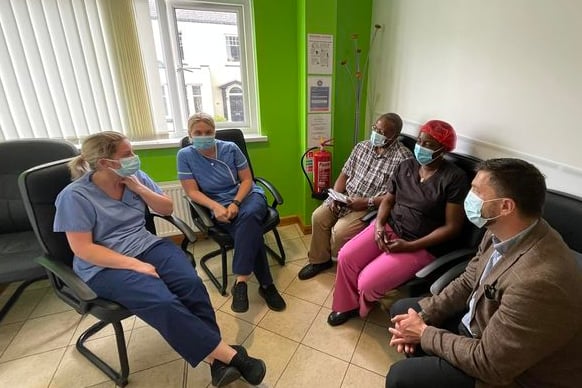Stephen Crabb MP at MySmile Dentist in Milford Haven